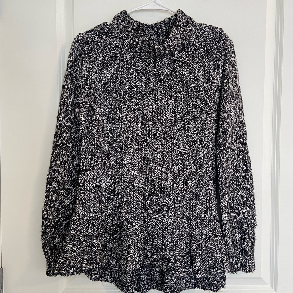 Black and White Knit Sweater